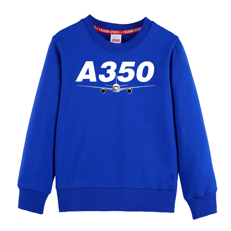 Super Airbus A350 Designed "CHILDREN" Sweatshirts