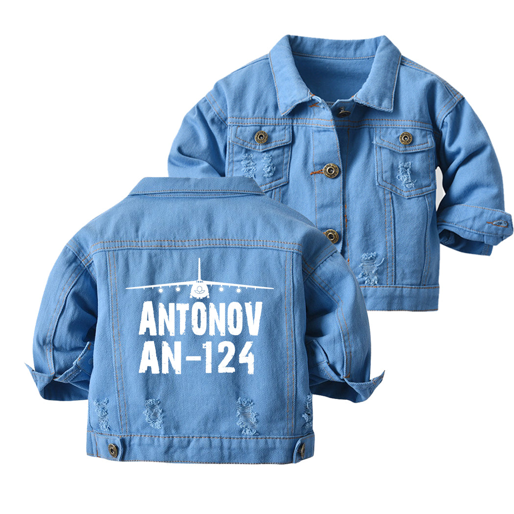 Antonov AN-124 & Plane Designed Children Denim Jackets