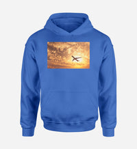Thumbnail for Plane Passing By Designed Hoodies