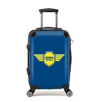 Thumbnail for Born To Fly & Badge Designed Cabin Size Luggages