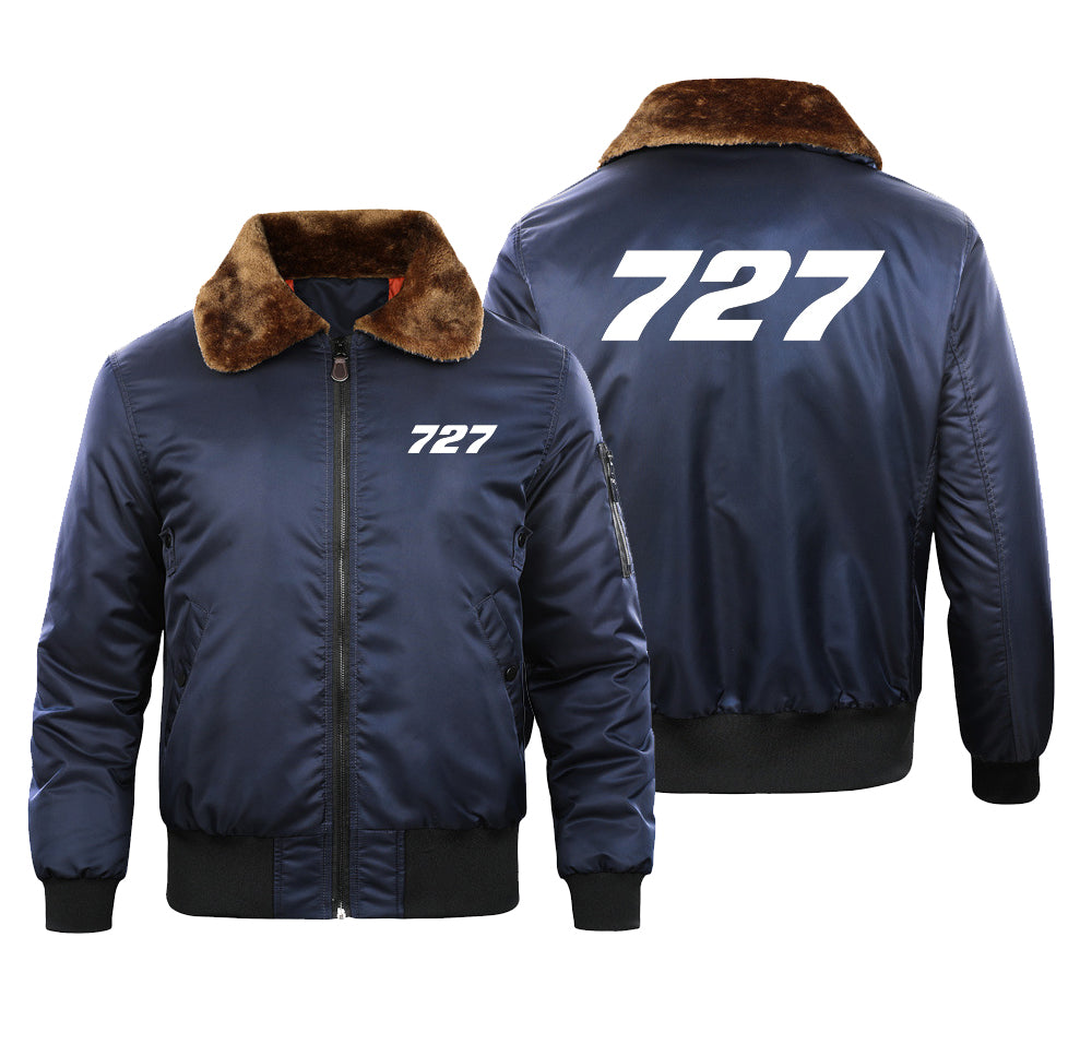 727 Flat Text Designed Special Bomber Jackets