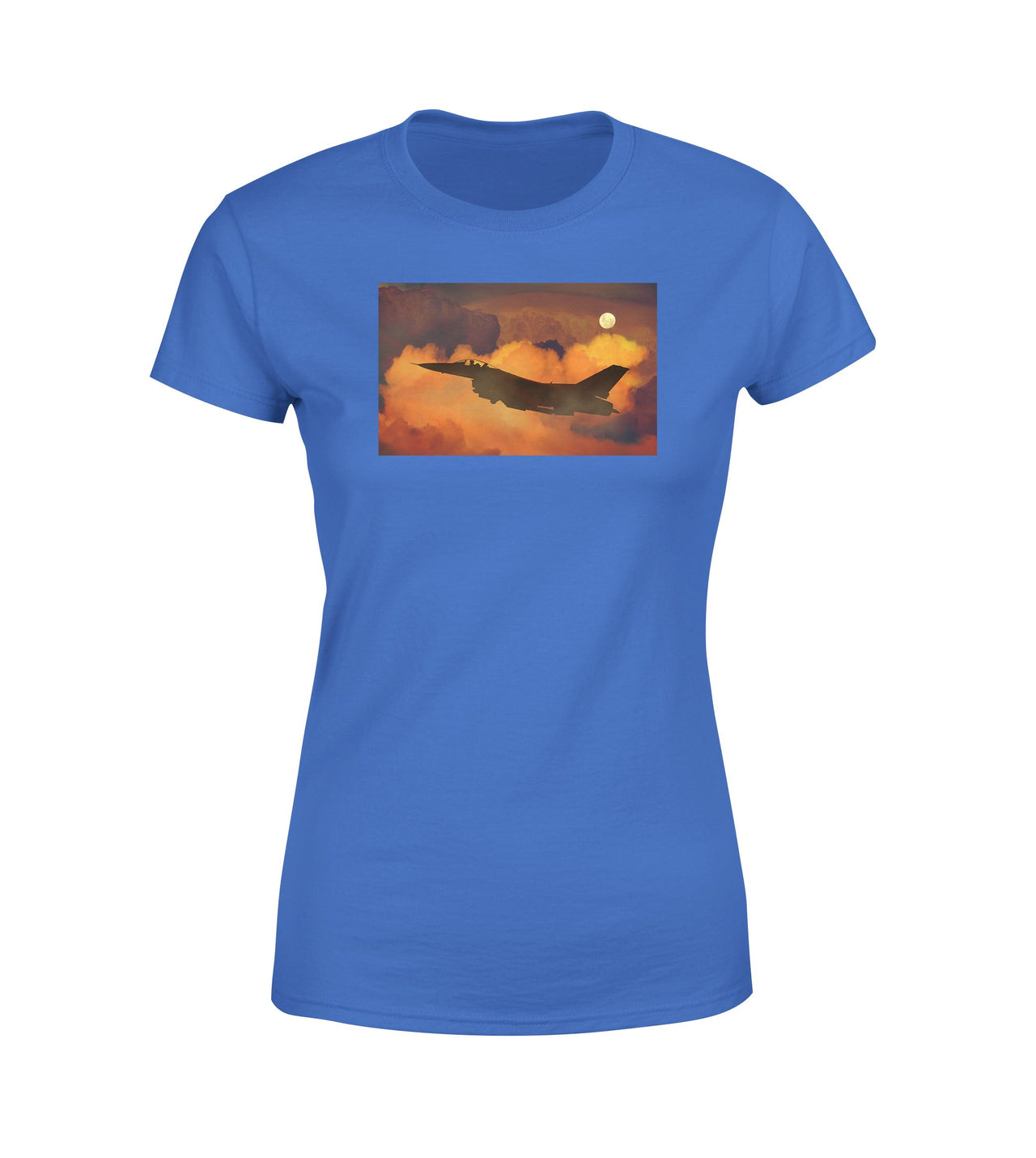Departing Fighter Jet 16 Designed Women T-Shirts