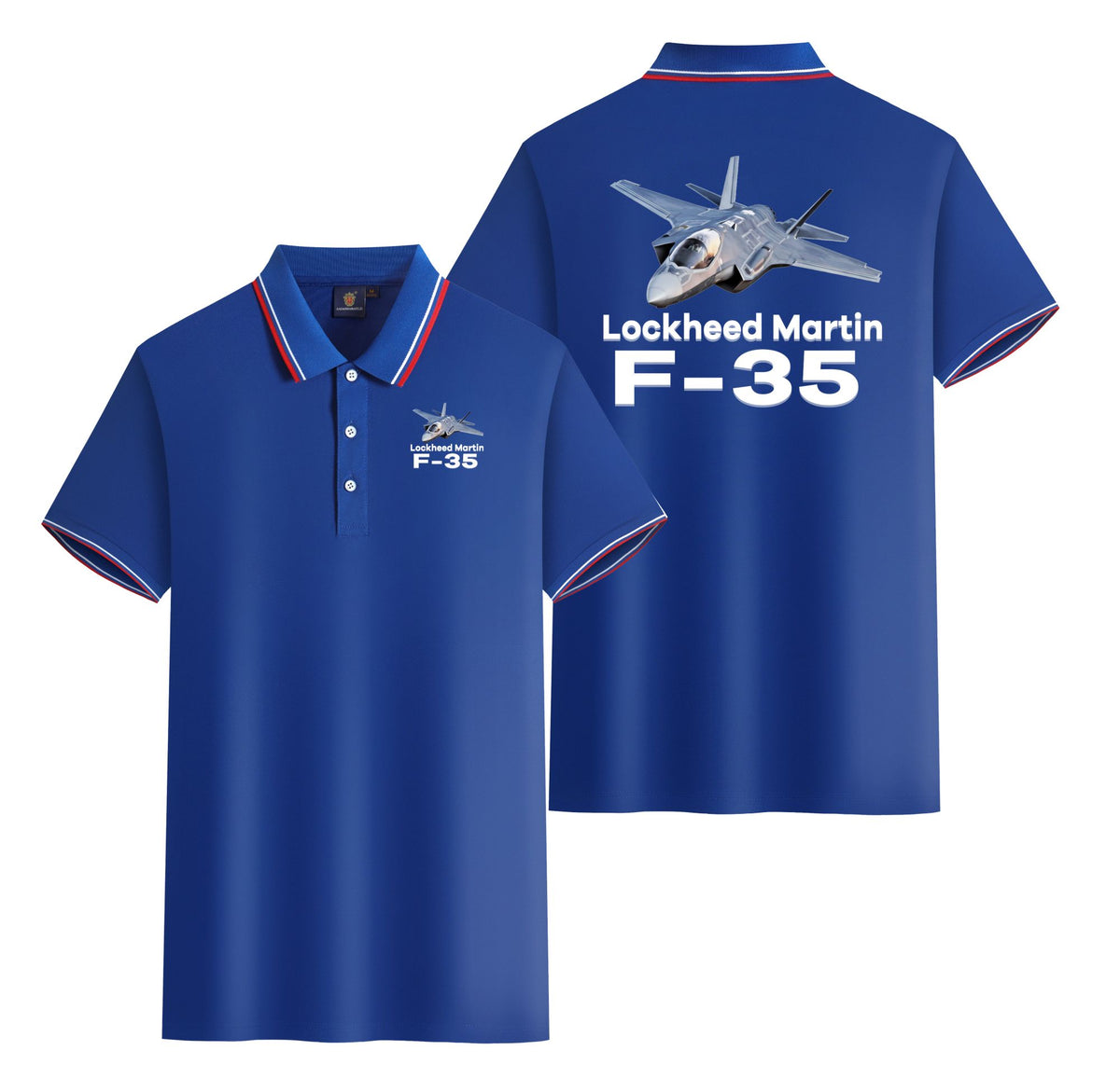 The Lockheed Martin F35 Designed Stylish Polo T-Shirts (Double-Side ...