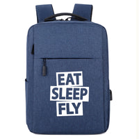 Thumbnail for Eat Sleep Fly Designed Super Travel Bags