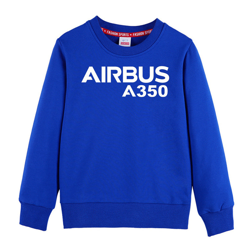 Airbus A350 & Text Designed "CHILDREN" Sweatshirts