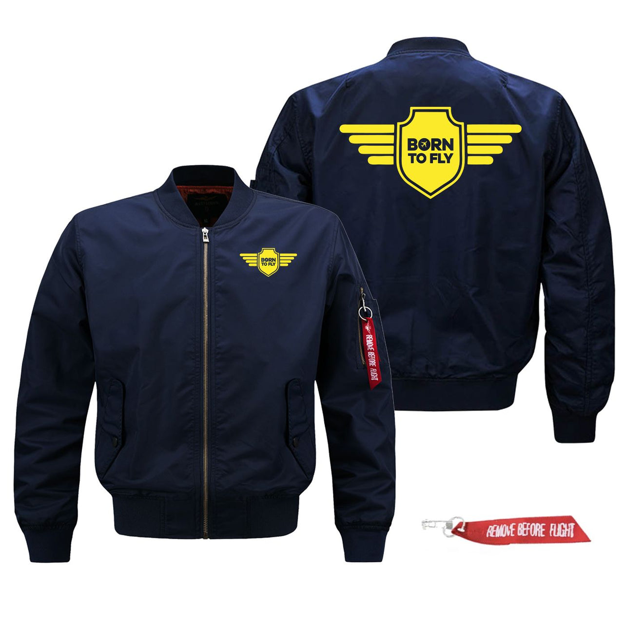 Born To Fly & Badge Designed Pilot Jackets (Customizable)