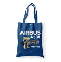 Thumbnail for Airbus A330 & Trent 700 Engine Designed Tote Bags