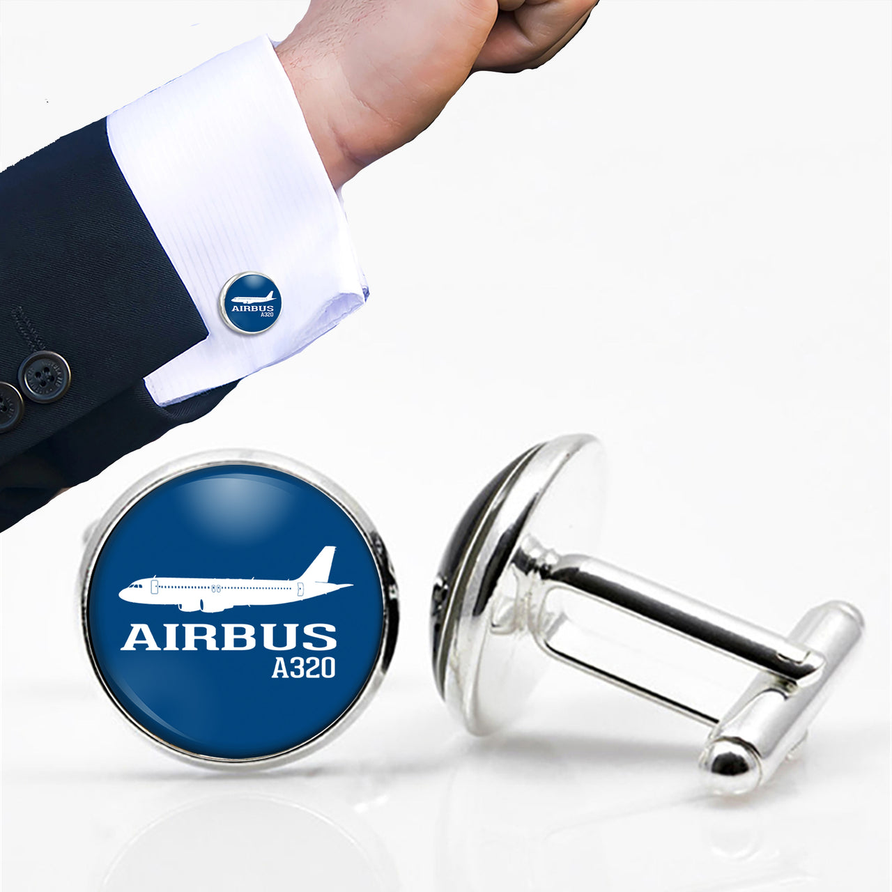 Airbus A320 Printed Designed Cuff Links