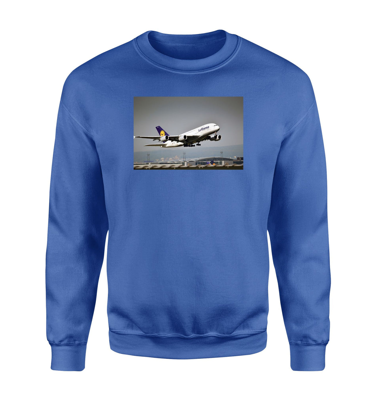 Departing Lufthansa A380 Designed Sweatshirts