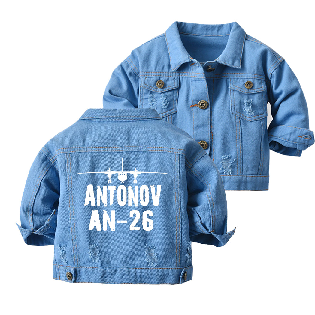 Antonov AN-26 & Plane Designed Children Denim Jackets
