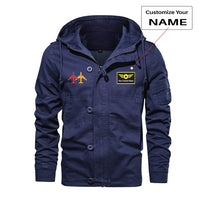 Thumbnail for Colourful 3 Airplanes Designed Cotton Jackets