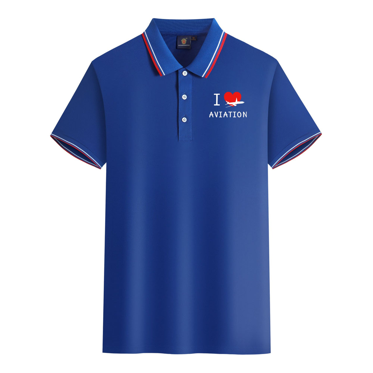 I Love Aviation Designed Stylish Polo T-Shirts