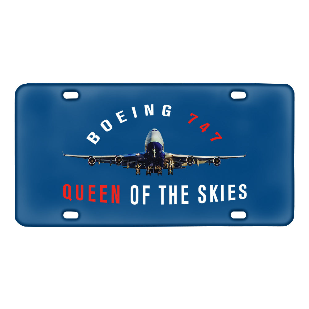 Boeing 747 Queen of the Skies Designed Metal (License) Plates