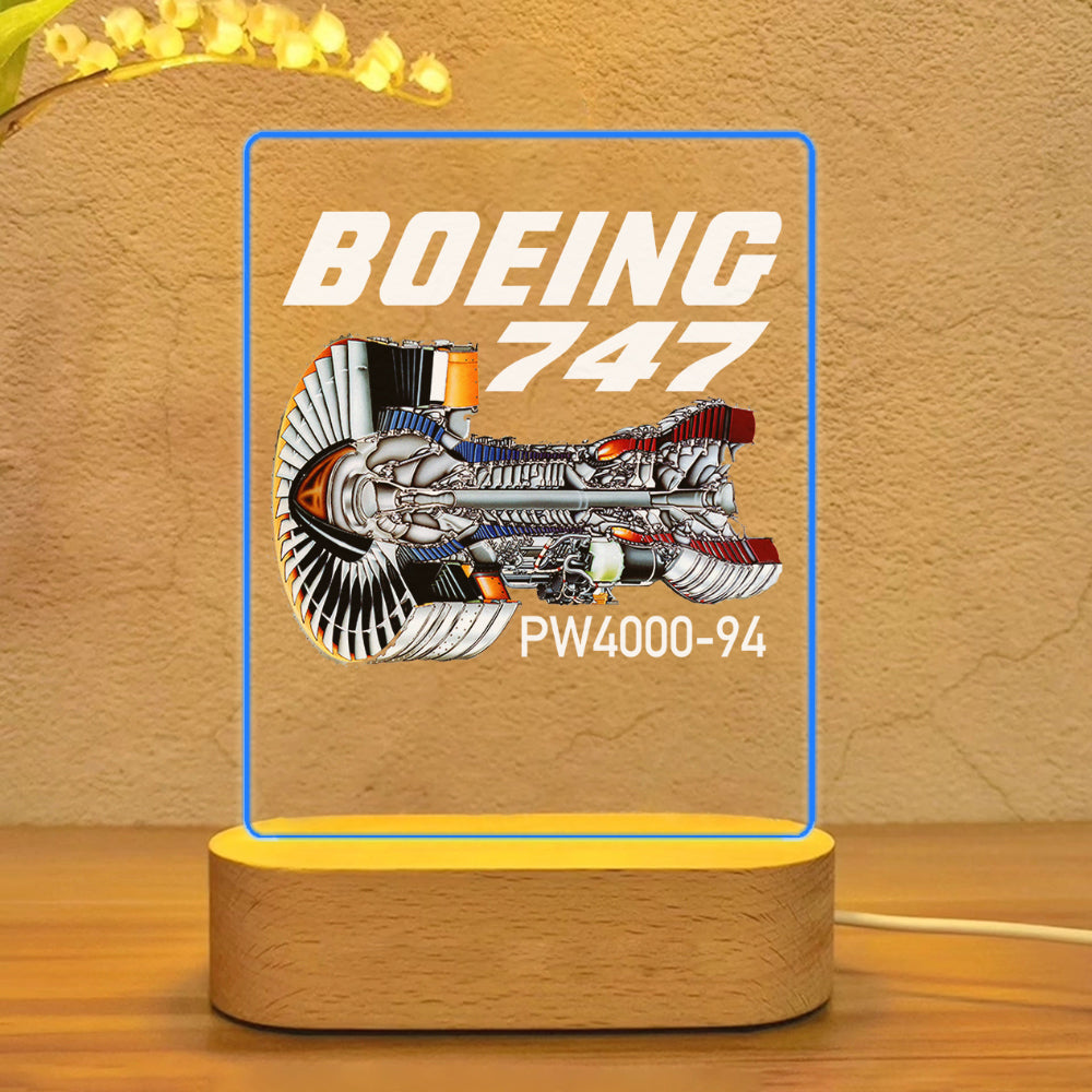 Boeing 747 & PW4000-94 Engine Designed Night Lamp