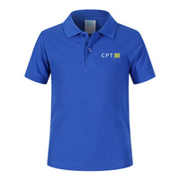 Thumbnail for CPT & 4 Lines Designed Children Polo T-Shirts
