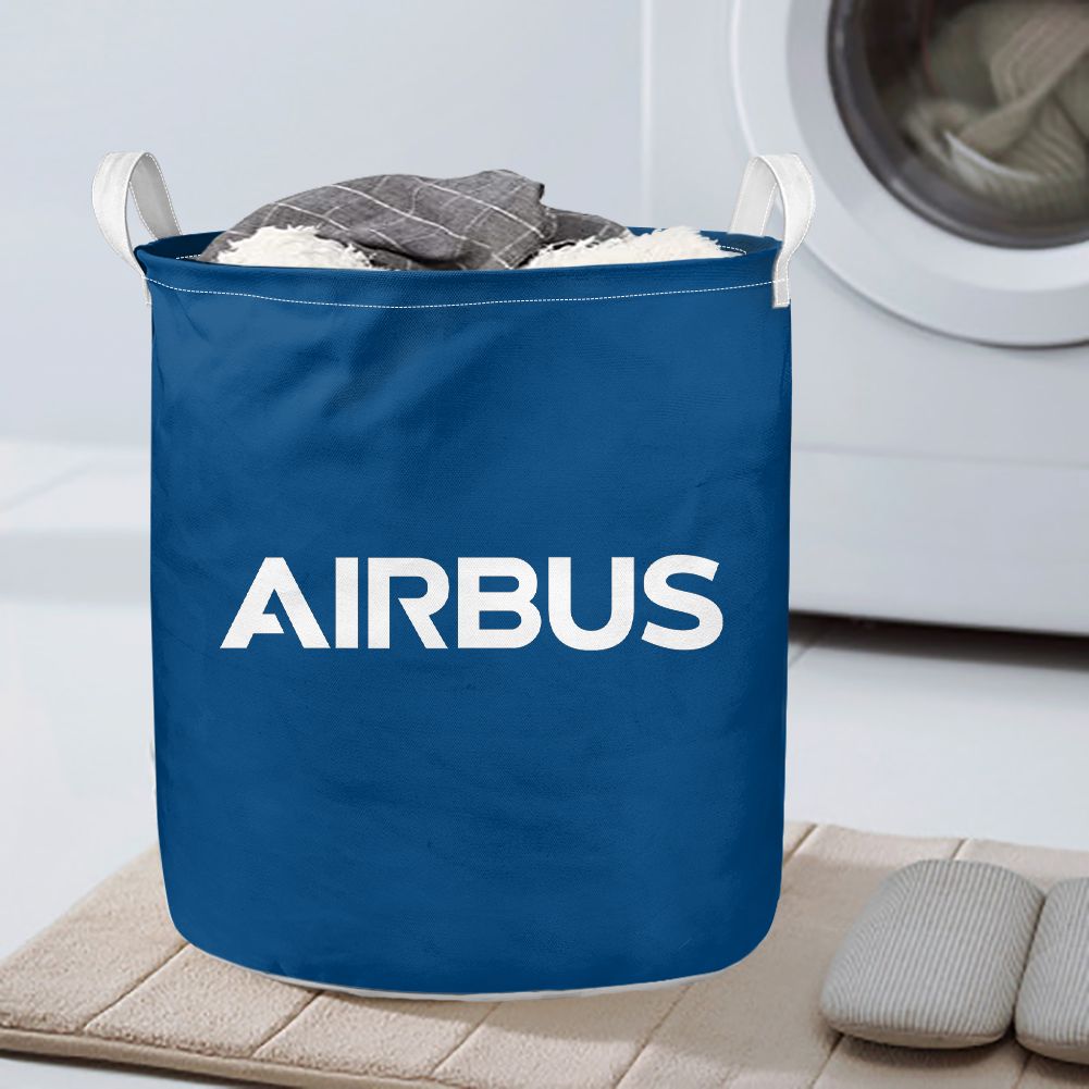 Airbus & Text Designed Laundry Baskets