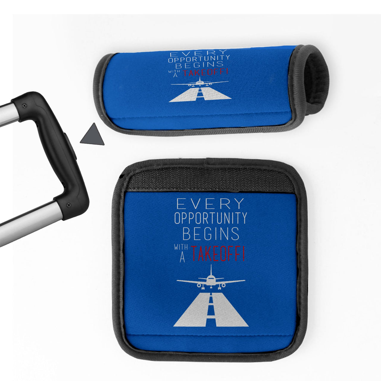 Every Opportunity Designed Neoprene Luggage Handle Covers