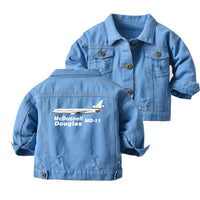 Thumbnail for The McDonnell Douglas MD-11 Designed Children Denim Jackets