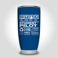Thumbnail for Student Pilot Label Designed Tumbler Travel Mugs