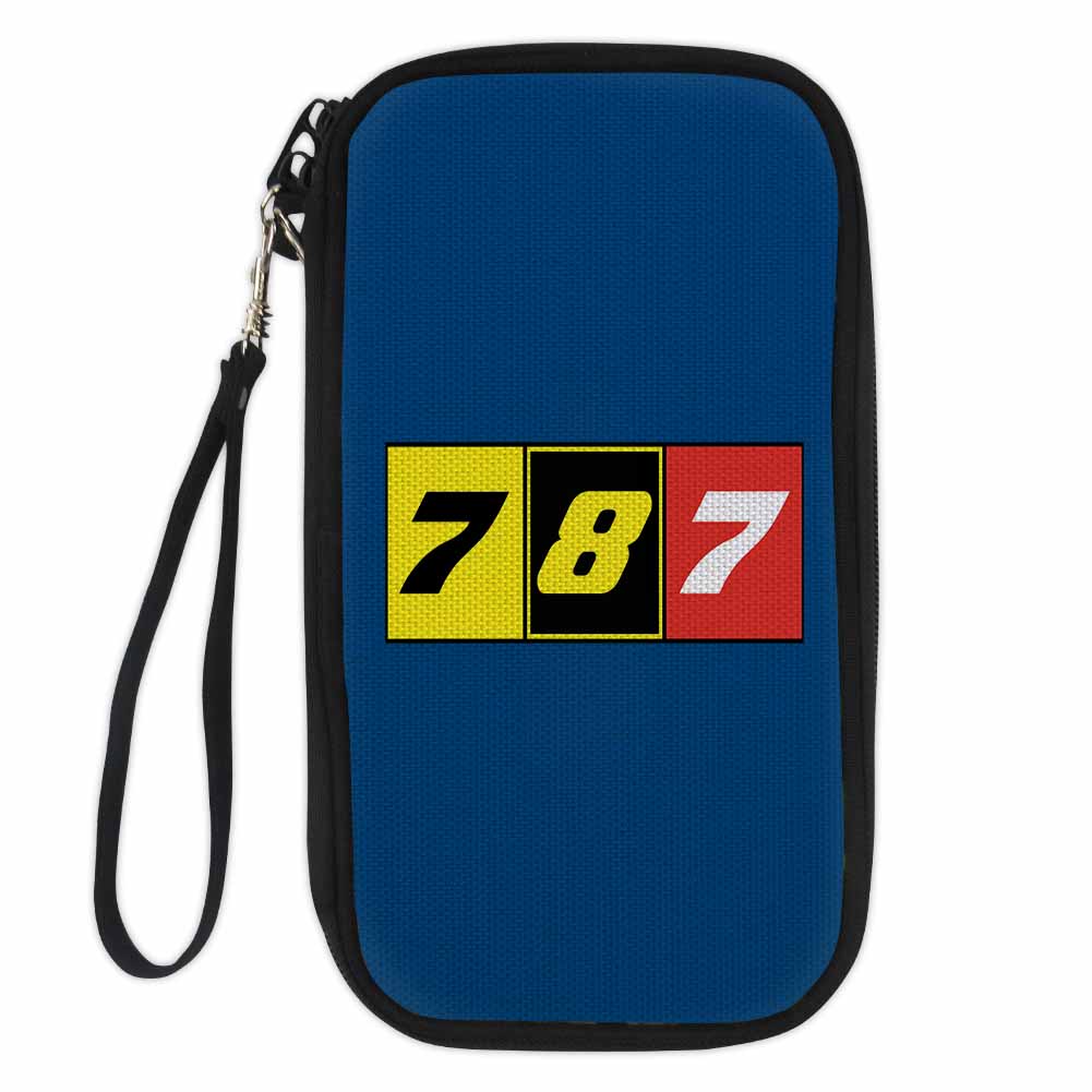 Flat Colourful 787 Designed Travel Cases & Wallets