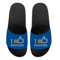 Thumbnail for I Like Aviation Designed Sport Slippers