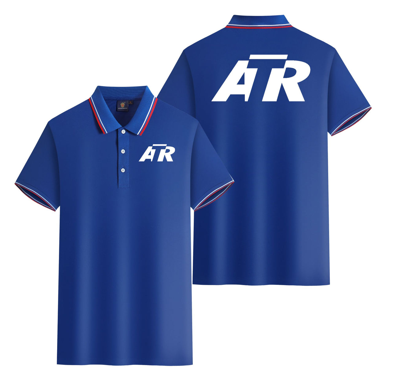 ATR & Text Designed Stylish Polo T-Shirts (Double-Side)