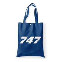 Thumbnail for 747 Flat Text Designed Tote Bags