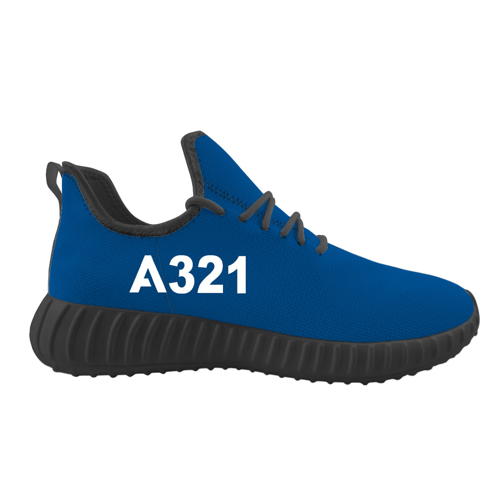 A321 Flat Text Designed Sport Sneakers & Shoes (WOMEN)