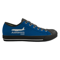 Thumbnail for Airbus A320 Printed Designed Canvas Shoes (Men)