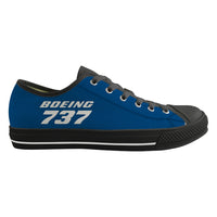 Thumbnail for Boeing 737 & Text Designed Canvas Shoes (Women)