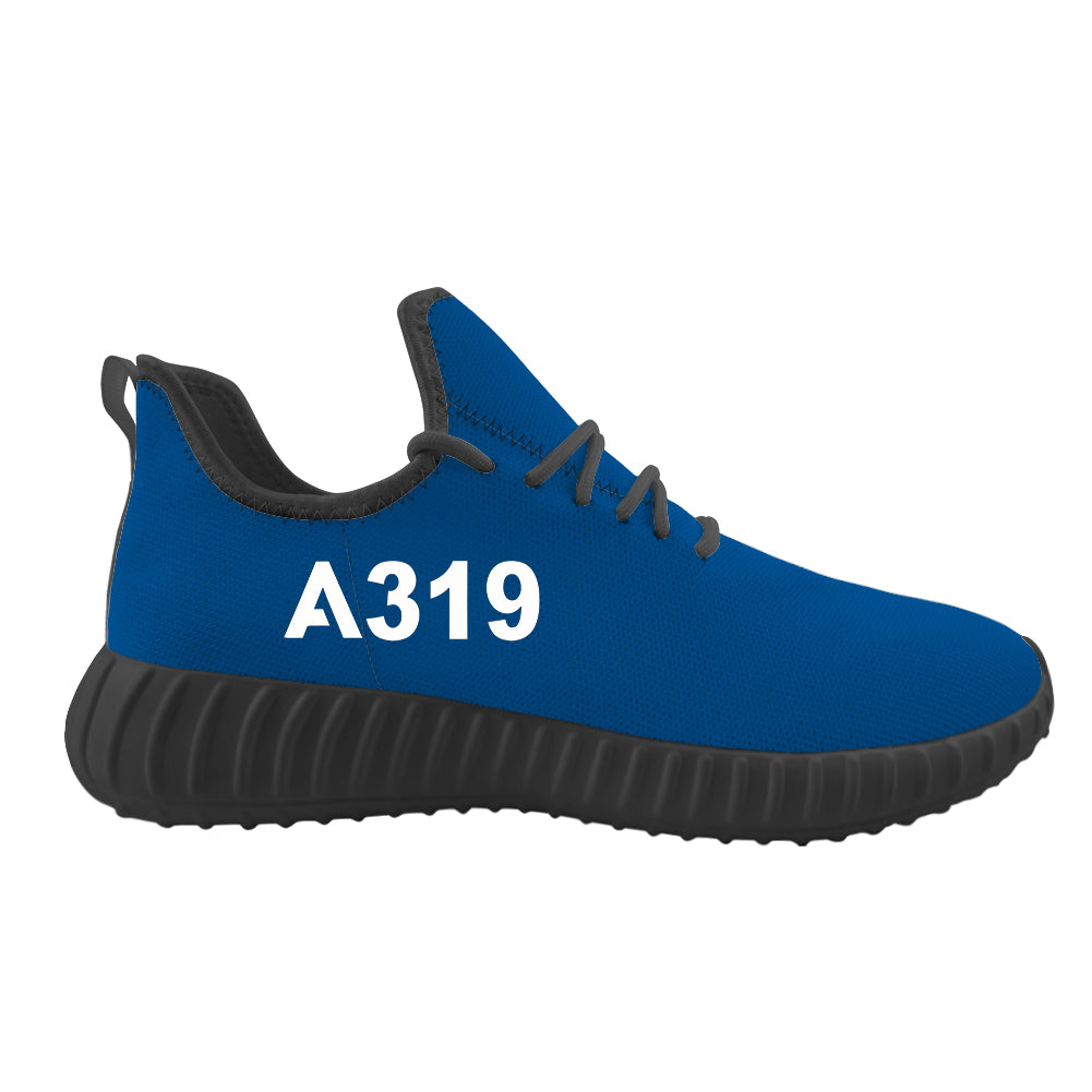 A319 Flat Text Designed Sport Sneakers & Shoes (MEN)