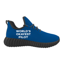 Thumbnail for World's Okayest Pilot Designed Sport Sneakers & Shoes (MEN)