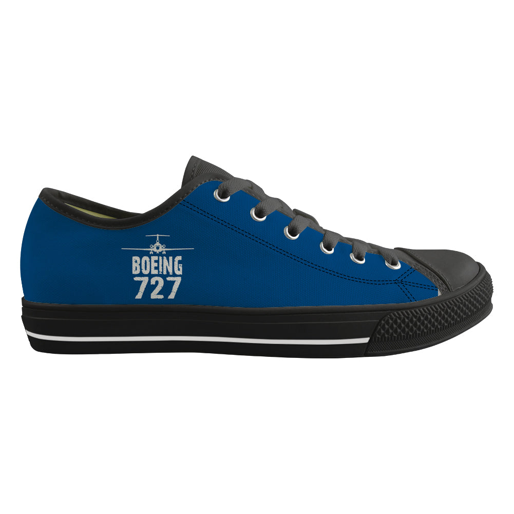 Boeing 727 & Plane Designed Canvas Shoes (Men)