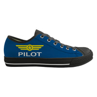 Thumbnail for Pilot & Badge Designed Canvas Shoes (Men)