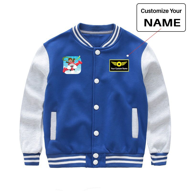 Happy Pilot Designed "CHILDREN" Baseball Jackets