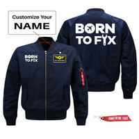 Thumbnail for Born To Fix Airplanes Designed Pilot Jackets (Customizable)