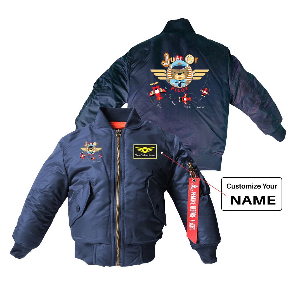 Junior Pilot Designed Children Bomber Jackets