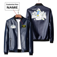 Thumbnail for Antonov AN-225 (18) Designed PU Leather Jackets