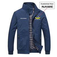 Thumbnail for Gulfstream & Text Designed Stylish Jackets