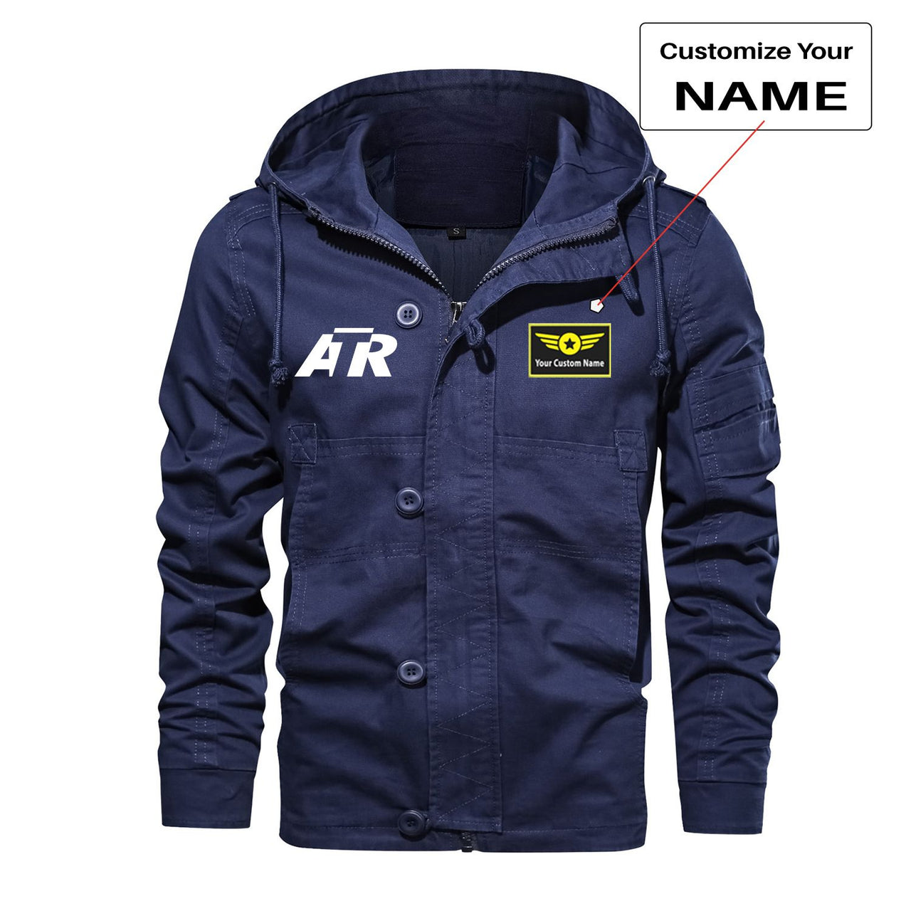 ATR & Text Designed Cotton Jackets