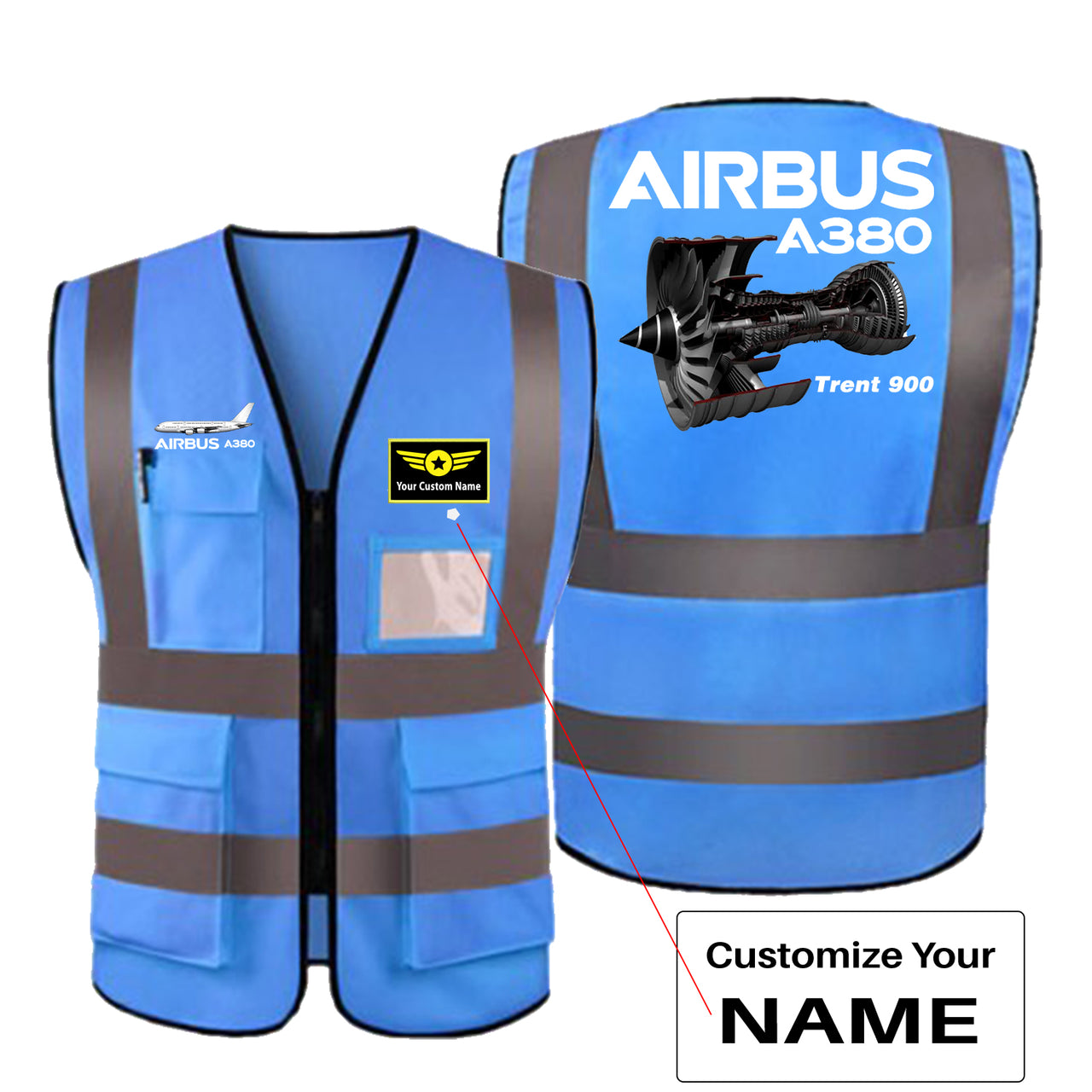 Airbus A380 & Trent 900 Engine Designed Reflective Vests