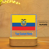 Thumbnail for Ecuador Flag Designed Night Lamp