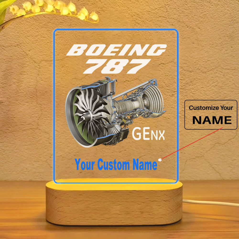Boeing 787 & GENX Engine Designed Night Lamp