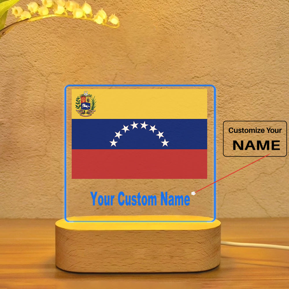 Venezuella Flag Designed Night Lamp