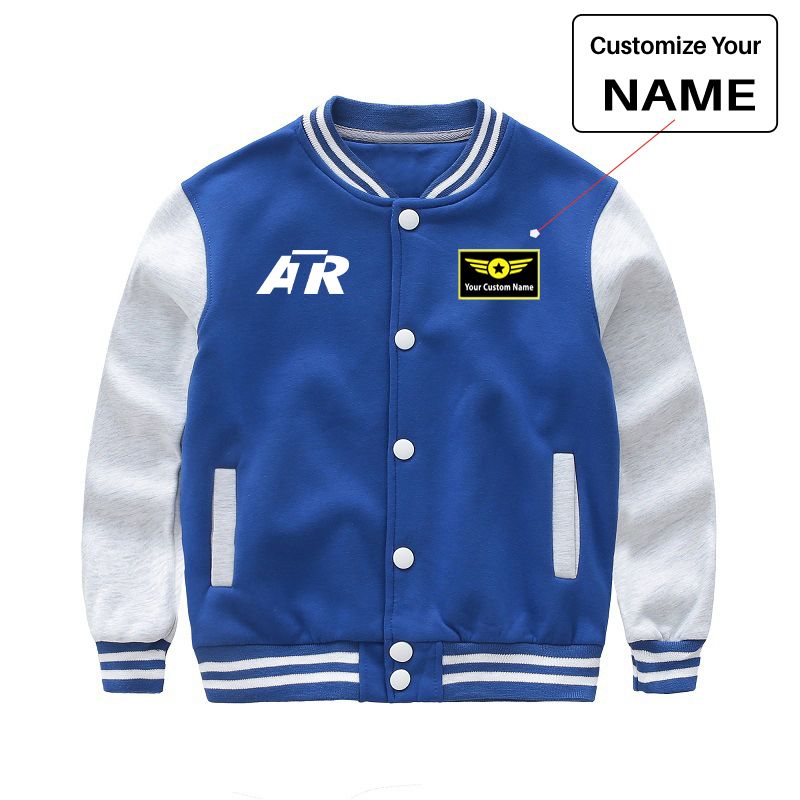 ATR & Text Designed "CHILDREN" Baseball Jackets