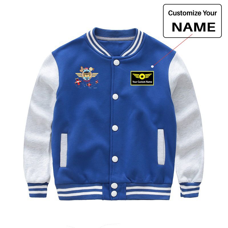 Junior Pilot Designed "CHILDREN" Baseball Jackets