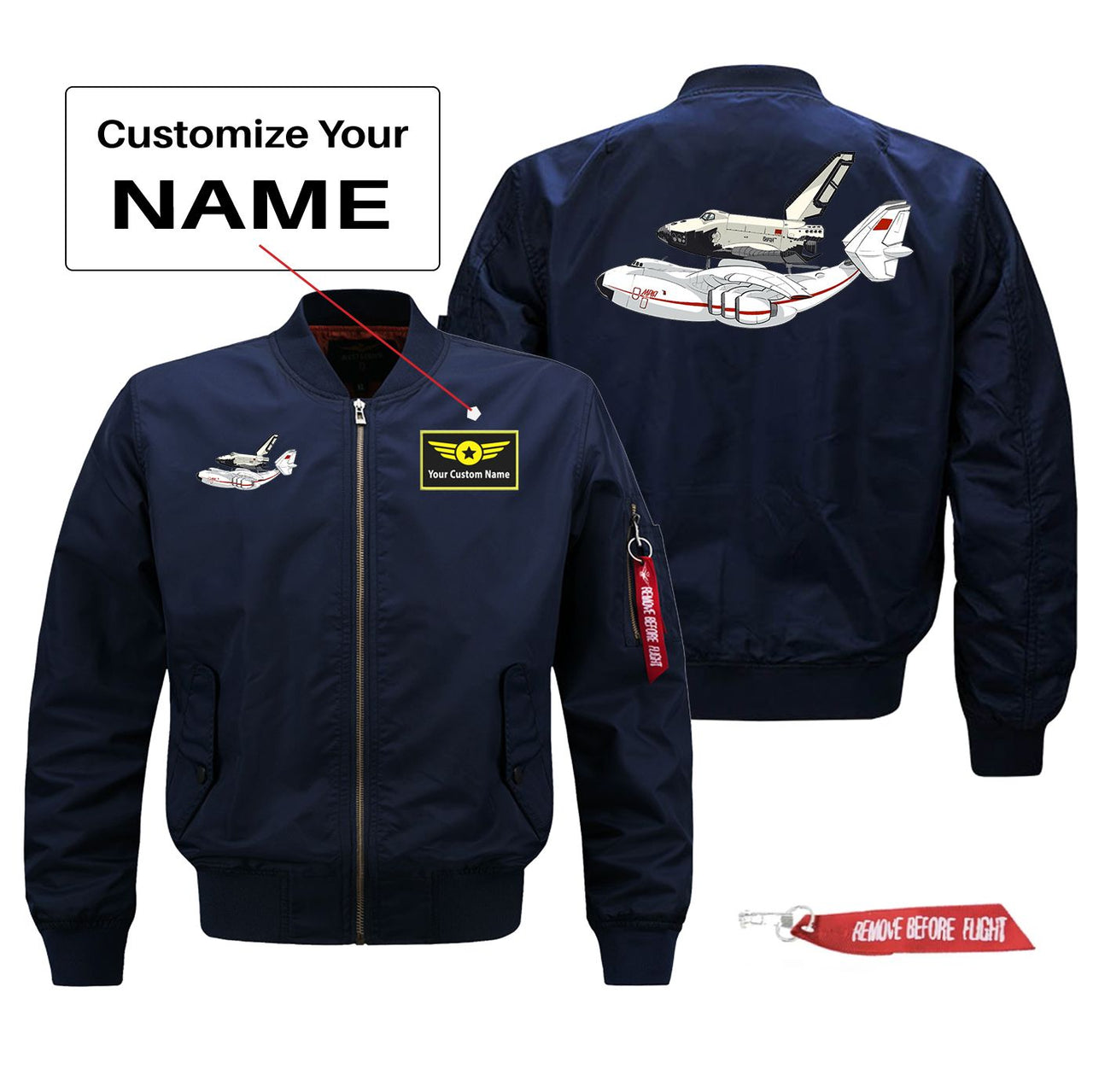 Buran & An-225 Designed Pilot Jackets (Customizable)