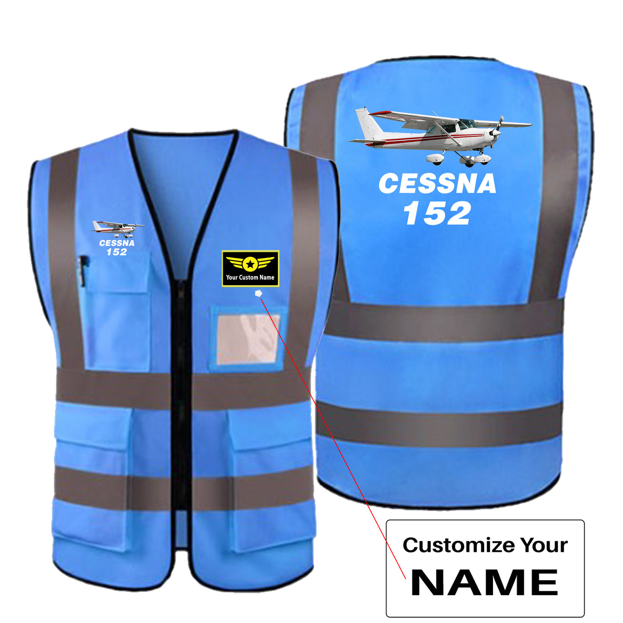 The Cessna 152 Designed Reflective Vests