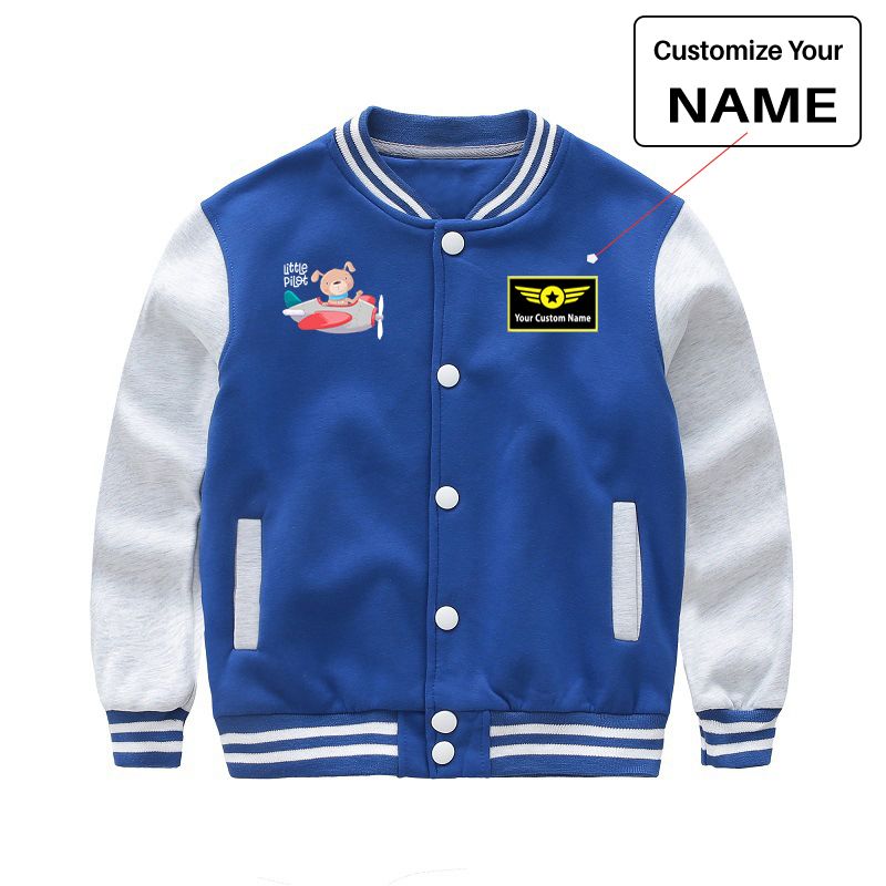 Little Pilot Designed "CHILDREN" Baseball Jackets