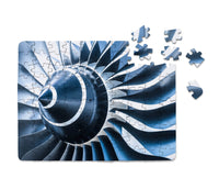 Thumbnail for Blue Toned Super Jet Engine Blades Closeup Printed Puzzles Aviation Shop 